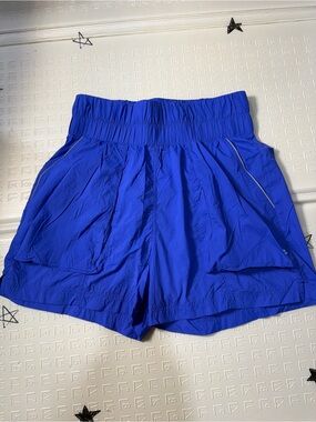 Fabletics Royal Blue High-Waist Athletic Shorts
